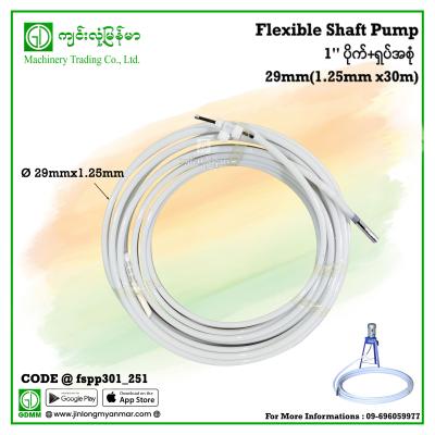 1" ပိုက်+ရှပ်အစုံ 29mm(1.25mmx30m) (Flexible Shaft Pump)