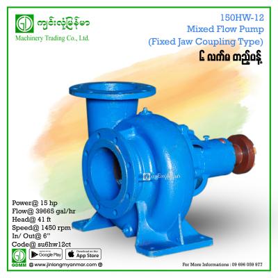 Mixed Flow Pump Yi Beng 150HW-12 11kW 6"x6"