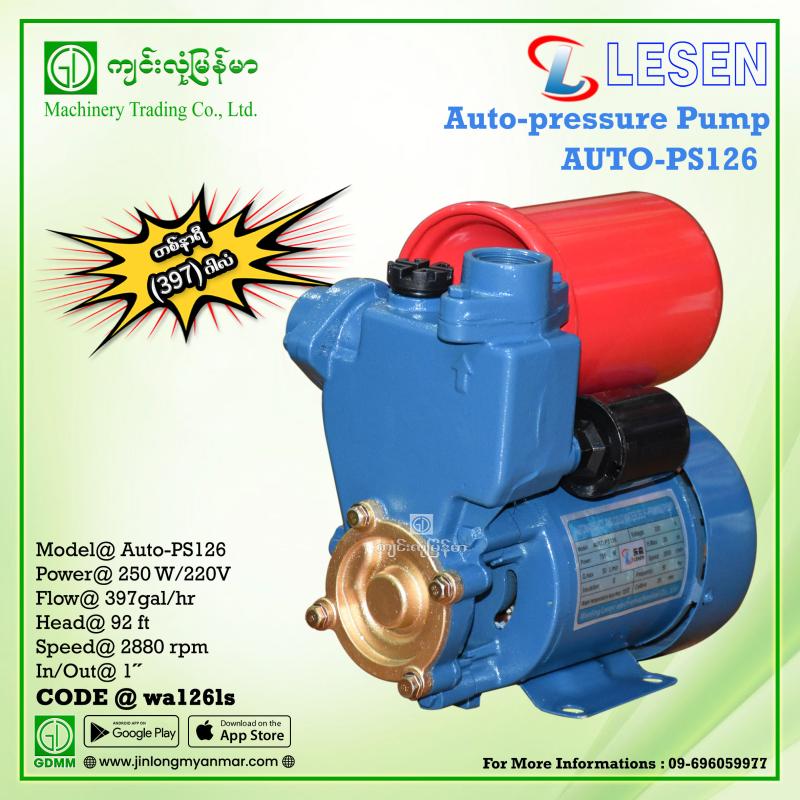 Auto Pressure Pump LESEN Auto-PS126 250W 220V