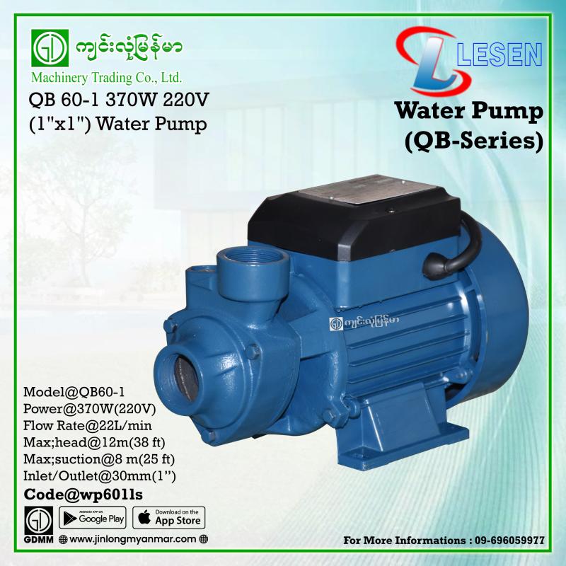 Water Pump LESEN QB60-1 370W (1"x1")